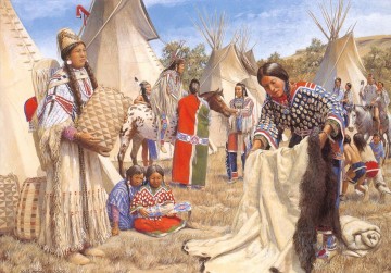 indios americanos occidentales 52 Pinturas al óleo
